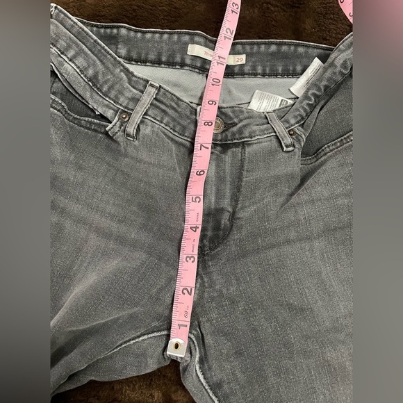 Levi’s 711 Skinny Stud Ankle Zip Stella Smoke Wash - Picture 8 of 10